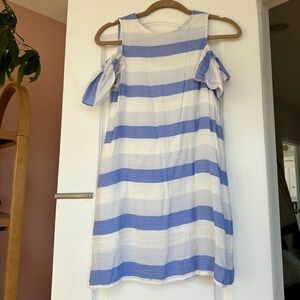 Alythea Blue and White Striped dress